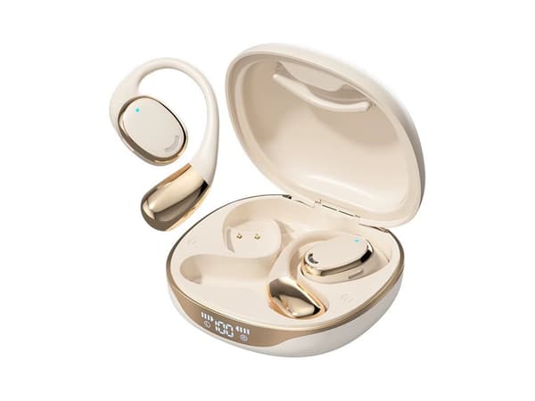 Trådlösa Bluetooth-hörlurar, lång batteritid, guld gold