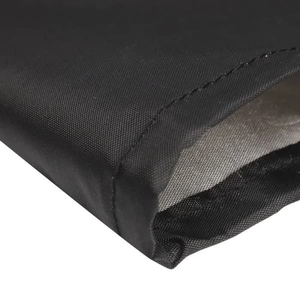 Rund grillovertræk, vandtæt, 70x96cm, polyesterfiber, sort