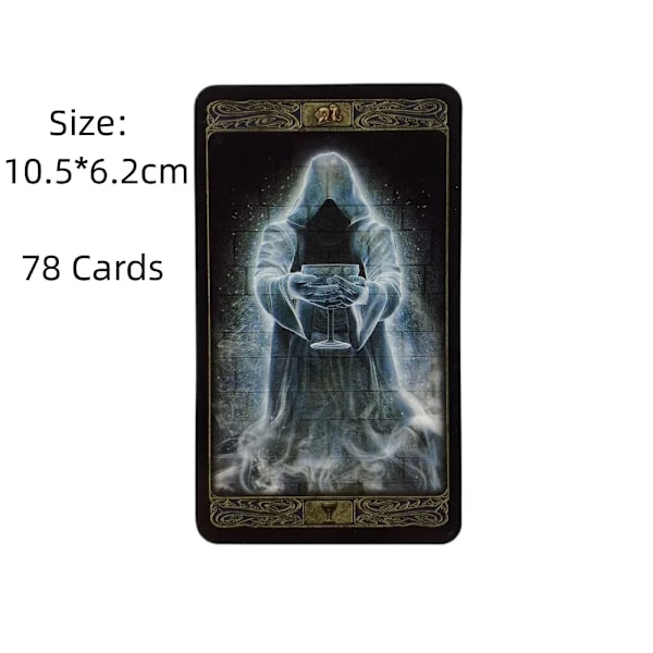 The Ghost Tarot -kortit 78 kpl korttia Oracle Englanninkielinen Visions Divination Edition Lautapelipelit