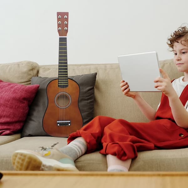 23 tums akustisk gitarr för barn, tränybörjargitarr, flickor pojkar, musikinstrument