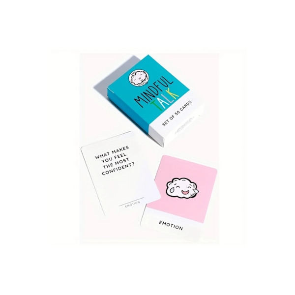 Mindfulness-peli Mindful Conversation -kortit lapsille ja vanhemmille, aitoihin ja merkityksellisiin keskusteluihin joulupäivänä