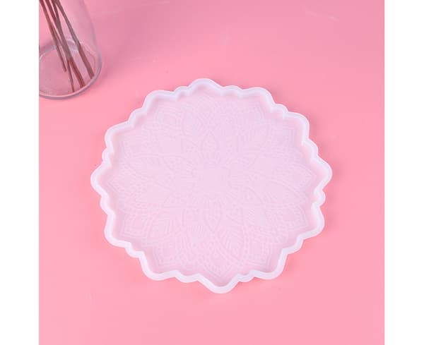 Form Solrosmönster Non-stick Silikon Grönsaksfruktbricka Mould för Home-M