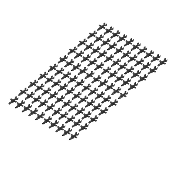 100 st 4/7 mm slang mikrospetsade ändpluggar bevattningsbeslagssats för trädgårdar landskapsgräsmattor