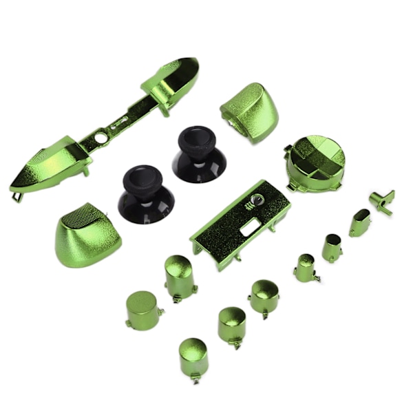 Full Game Controller Button Set Electroplating Replacement Handles Accessories for Xbox Series XGreen