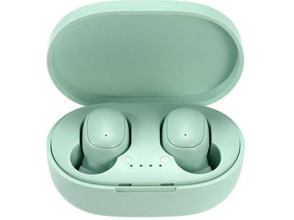 A6S True Wireless Bluetooth-hörlurar, in-ear-modell, med mikrofon, brusreducering, grön. green