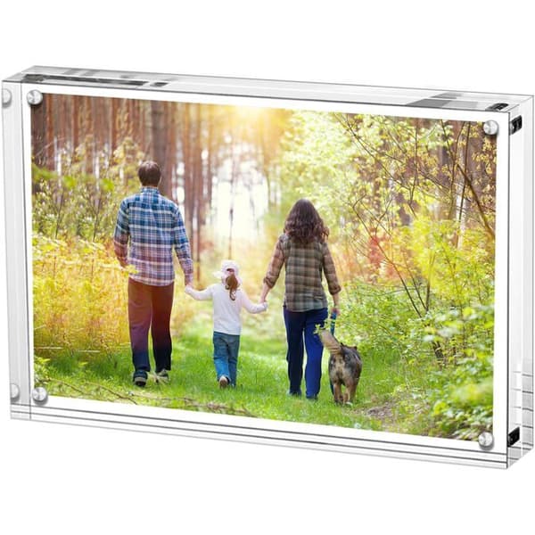 4 x 6 tums klar magnetisk ramlös akrylfotoblock