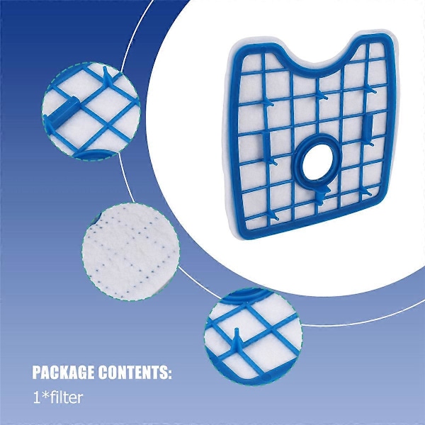 för Philips FC8820 FC8810 FC8812 FC8822 FC8830 FC8832 FC8932 Robotdammsugare HEPA Ersättning F white  blue