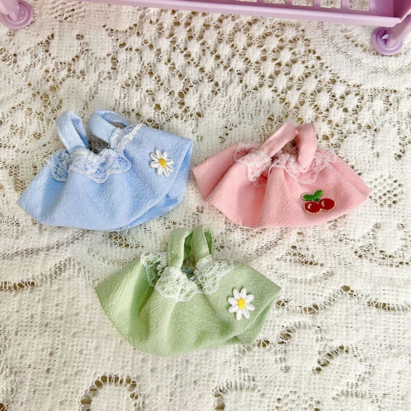 Mini 15 cm Dockkläder Present Dockkjol för Hängdocka Dockor Små Flickor blue For 17cm  Dolls