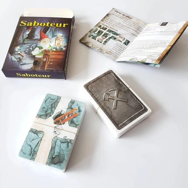 Saboteur perhe-peli kortit - VALKOINEN WHITE
