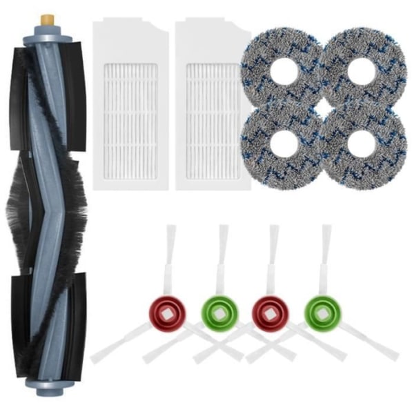 För Ecovacs Deebot T10-T10 TURBO delar Hepa-filter Huvudsidoborstemopp Robotdammsugarbytestillbehör