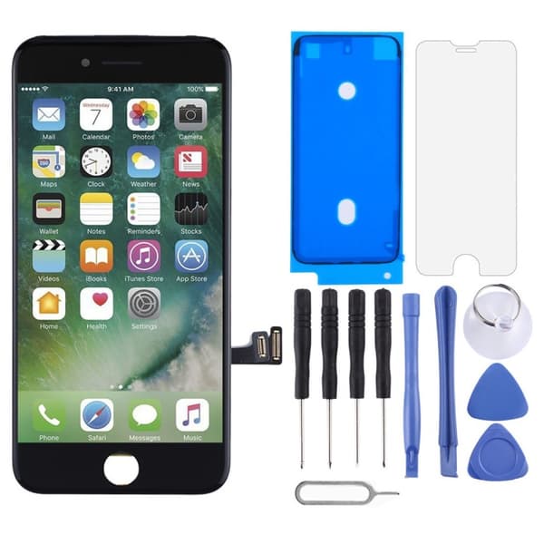LCD berøringsskjermmontering for iPhone 7-Dugt White