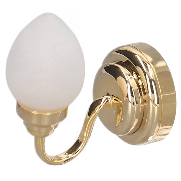 Mini Vägglampa Modell Matt Cusp Cover Dockhus Vägglampa Dekoration DIY Miniatyrleksak för 1:12 Dockhus
