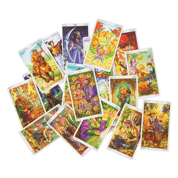 Årets Hjul Tarotkort Spel 78 Kort Spådom Öde Spel För Vänner Fest Brädspel Tarotspel
