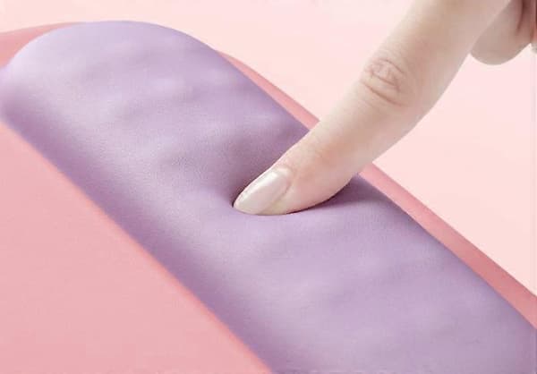 1 stk. Musematte med håndleddsstøtte, Håndleddsbeskyttende musematte Datamaskinmusematte Ultra ResponsiveAsh