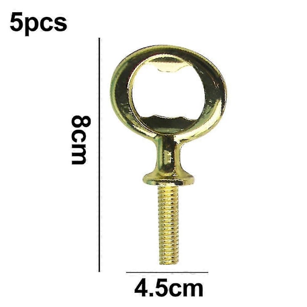 Metall Flaskeåpner Blank Rustfritt Stål Flat Flaskeåpner Innlegg Kit Gjenget Ølåpner Maskinvare style 4