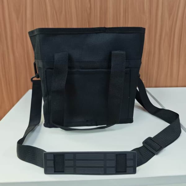 Bærbar vandflaskepose, ekstra stor isoleret termisk betræk, foldbar opbevaring, pink Black Soft compartment