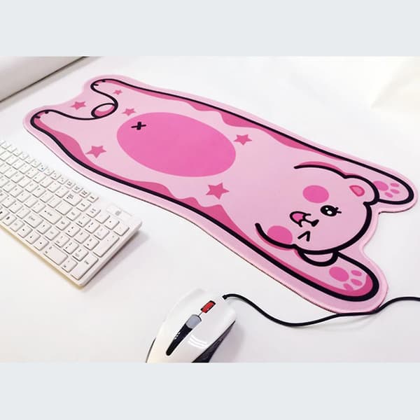 Tegneserie Dyre Musemåtte Sød Musemåtte Gummi Mus Måtte Gaming Musemåtte Pink S