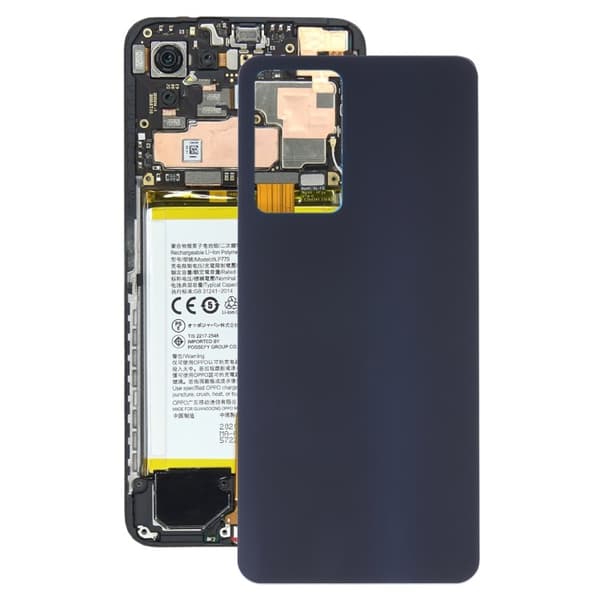 Glassbatteribakdeksel for OPPO Reno7 Pro 5G-Dugt Red