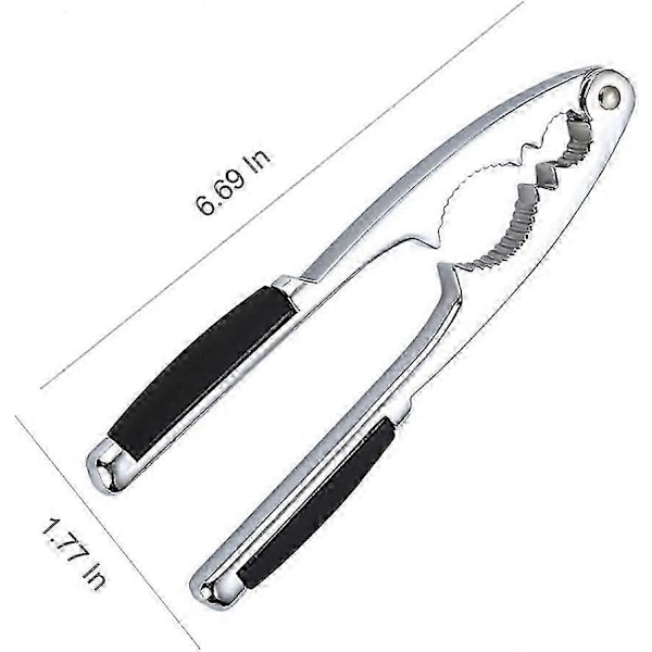 Nötknäppare, halkfri flasköppnare med gummigrepp, 17 cm tjock nötknäppare nötöppnare