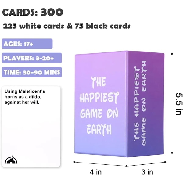 The Happiest Game ON Earth Kortspel för Vuxna och Familj, Partyspel för Spelkvällen