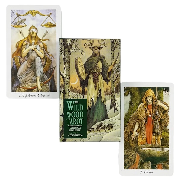 The Wild Wood Tarotkort Spådomslek Engelsk Version Utgåva Spelbord Flerpersonsunderhållningsspel