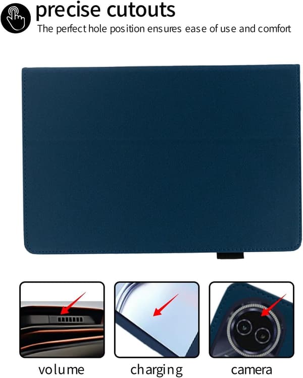 Surfplattefodral för Teclast T70/Callsky-Tab Ctab 14 14\", PU-läder, vikbart stativ, pennhållare
