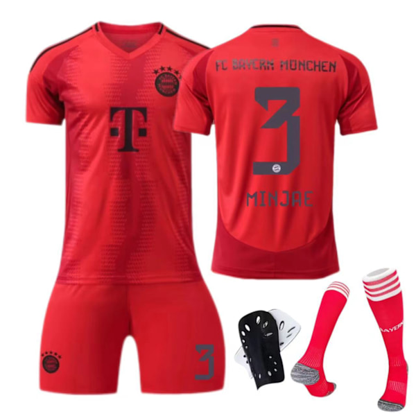 24-25 Bayern drakt 3 Kim Min-jae Nr. 9 Kane barn voksen drakt - fotballuniform - Nr. 9 med sokker L(175-180cm)