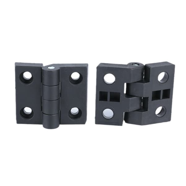 60 mm x 50 mm plastskabsdørhængsel sort