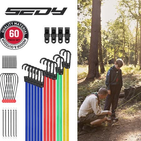 97130 60 dele bungeesnor sæt til biler 60 Piece Set