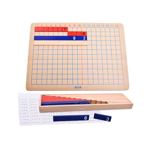 Trä färgglad addition subtraktion styrelse matematik barn undervisningshjälpmedel - division