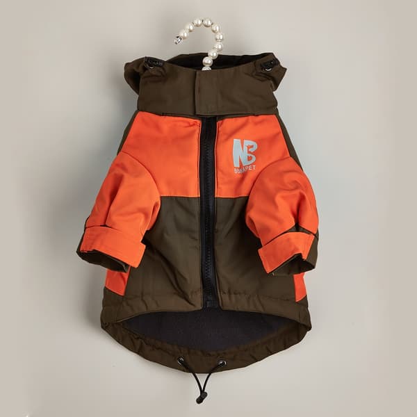 Regnfrakk til hund, vanntett varm jakke for små hunder, høst vinter, reflekterende, Teddy Dark Brown S