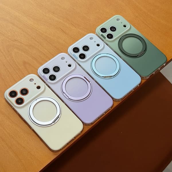 Magnetiskt stativfodral kompatibelt med iPhone 17 Pro och iPhone 16 Pro-Dugt Yellow For iPhone 16 pro max