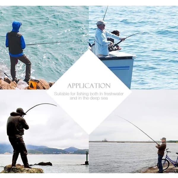 Justerbar bælte-stil fiskestangsholder til surfcasting og kajakfiskeri, sort