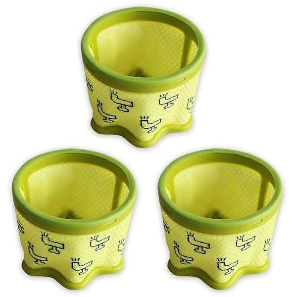 3 kpl Suodatin - Pölynimurin suodatin yhteensopiva LG A9 Cord Zero -pölynimurin kanssa. Vastaa osaa # ADQ74774001 yellow