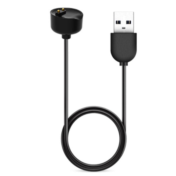 Laderudskiftning til Xiaomi Mi Band 5 6 7 NFC Smartwatch USB Magnetisk Opladningskabel til Amazfit Band 5 3.3ft Sort
