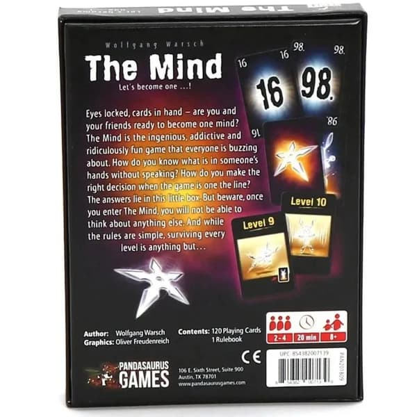 The Mind Korttipeli Seurapeli Pulmapeli Lautapeli Tiimikokemus Interaktiivinen Peli