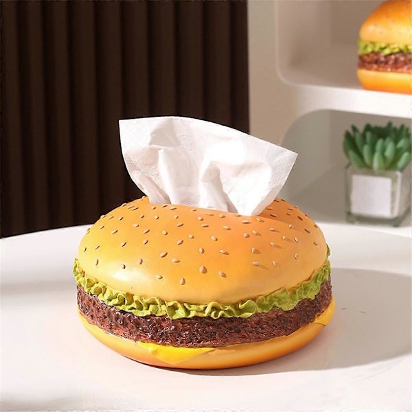 Hamburger Kreativ Pappershållare, Sött Pappersboxskydd, Pappersboxhållare, Pappersboxdispenser As Shown