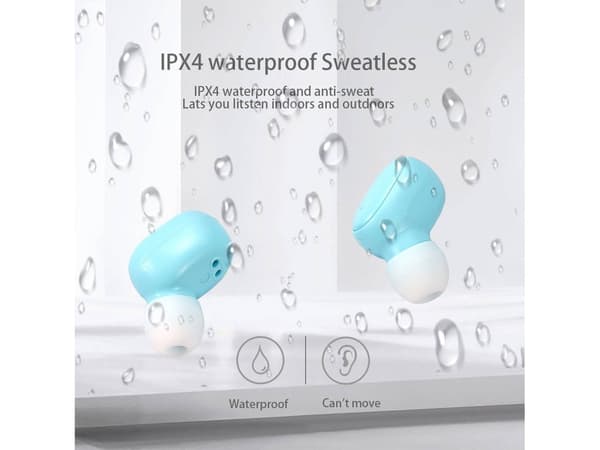 A6S True Wireless Bluetooth-hörlurar, in-ear-modell, med mikrofon, brusreducering, grön. green