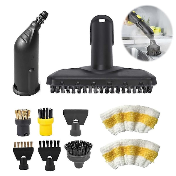 10-delars tillbehörsset för Kärcher ångtvättar SC1, SC2, SC3, SC4 As Shown