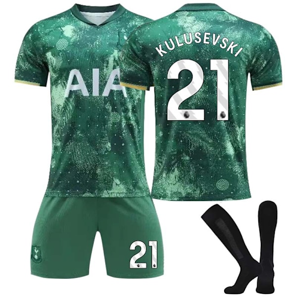 2425 Tottenham Hotspur toinen vierasjalkapallopuku Kulusevski+sukka L(175-180cm)