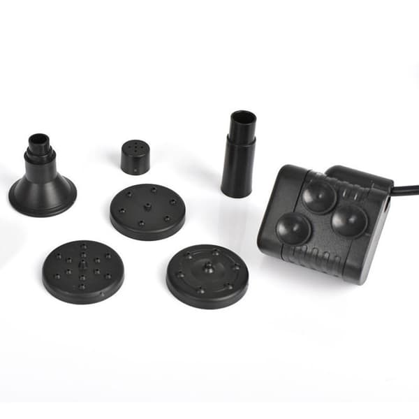 Solfontänpumpkit, DC mikrosänkbar, tyst, för trädgårdsdamm, utomhus