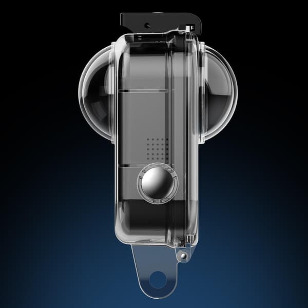 Transparent dykfodral för Insta360 GoPro Max2, vattentätt skyddshölje