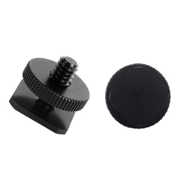 Universal Flashbeslag, 1/4-tommer Skrue Quick Release, Aluminiumslegering, Sort