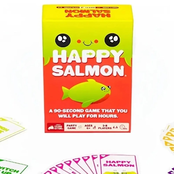 Brädspel Happy Salmon Familjeåterträff Spelkort (Engelsk version)