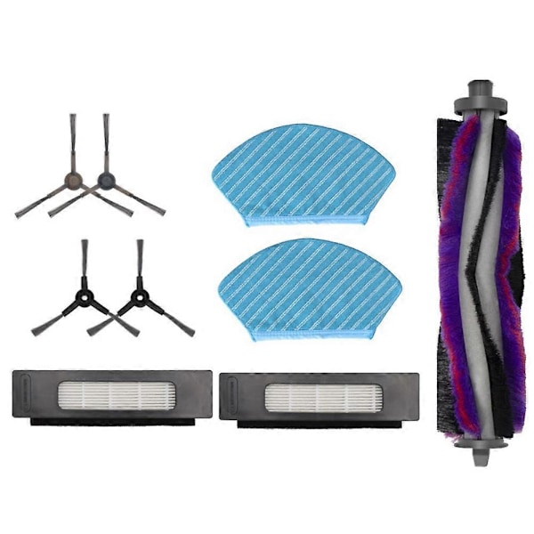 Varaosat M7/ I10/ M71CN / M7Pro /M7Max -imurin pääharjalle, sivuharjalle, HEPA-suodattimelle ja moppiliinalle C As Shown 9Pcs