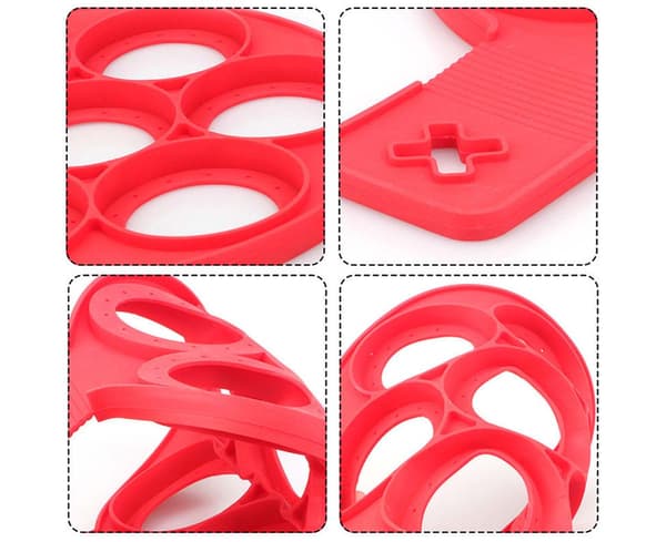 Non-stick Pannekake Koke Verktøy Egg Ring Maker Ost Egg Koker Pan Snu Egg Form