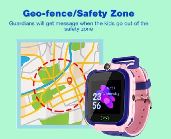 Deeepstone GPS-positionerande smart watch för barn PINK Requires card