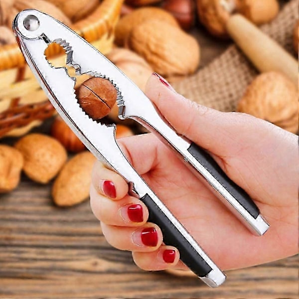 Nötknäppare, halkfri flasköppnare med gummigrepp, 17 cm tjock nötknäppare nötöppnare