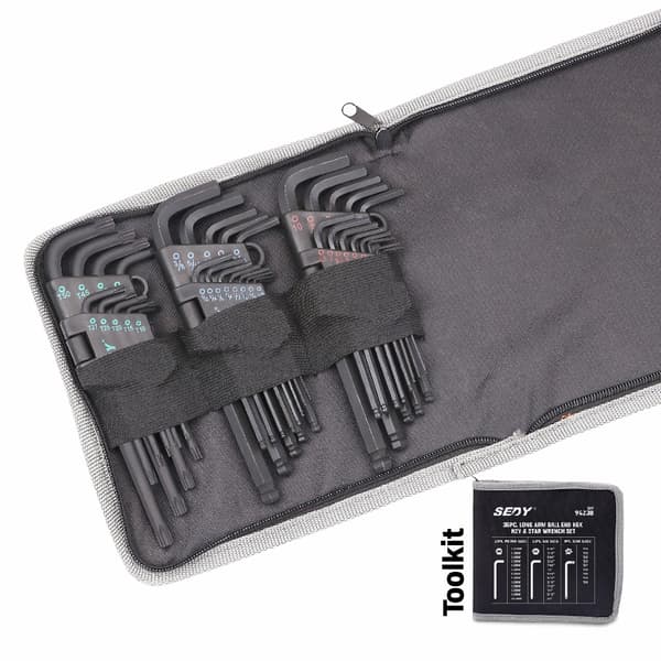 94238 3-delt L-formet unbrakonøgle sæt Hex Key Wrench
