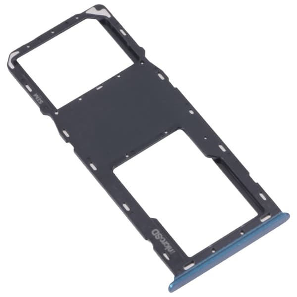 SIM- og Micro SD-kortbakke til Samsung Galaxy A03s SM-A037U-Dugt Blue